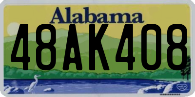 AL license plate 48AK408