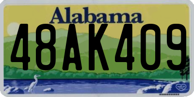AL license plate 48AK409
