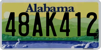 AL license plate 48AK412