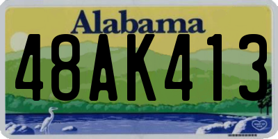 AL license plate 48AK413