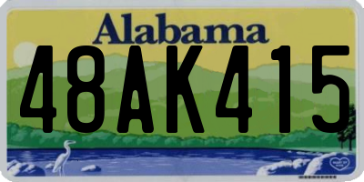 AL license plate 48AK415
