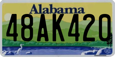 AL license plate 48AK420