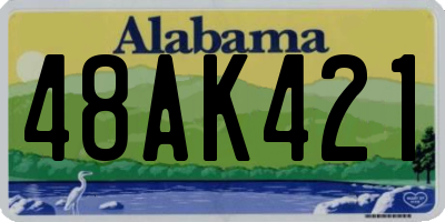 AL license plate 48AK421