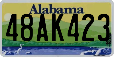 AL license plate 48AK423