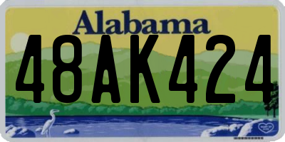 AL license plate 48AK424