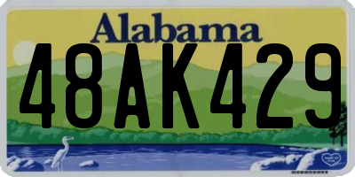 AL license plate 48AK429