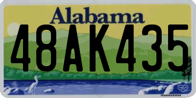 AL license plate 48AK435