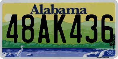 AL license plate 48AK436
