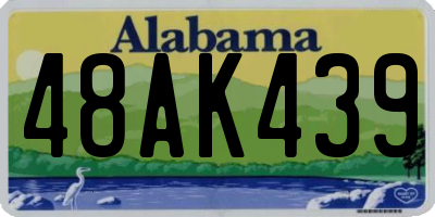 AL license plate 48AK439