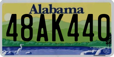AL license plate 48AK440