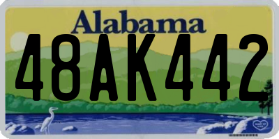 AL license plate 48AK442