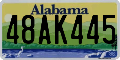 AL license plate 48AK445