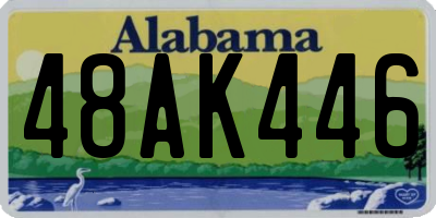 AL license plate 48AK446
