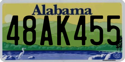 AL license plate 48AK455
