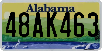 AL license plate 48AK463