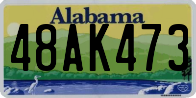 AL license plate 48AK473