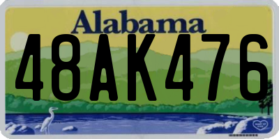 AL license plate 48AK476