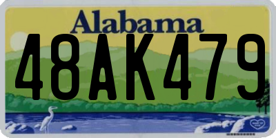 AL license plate 48AK479