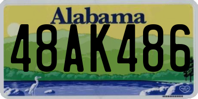 AL license plate 48AK486