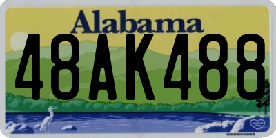 AL license plate 48AK488