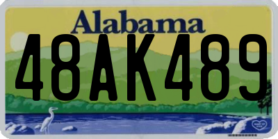 AL license plate 48AK489