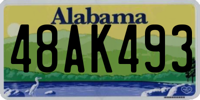 AL license plate 48AK493