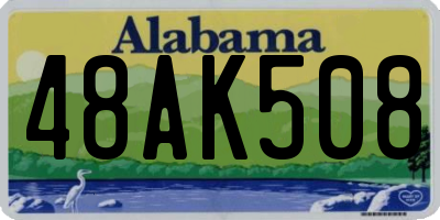 AL license plate 48AK508