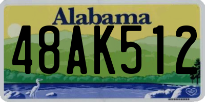 AL license plate 48AK512