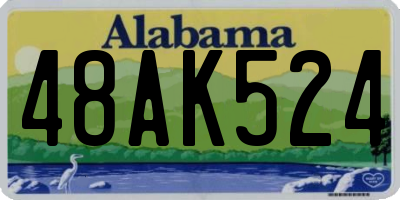 AL license plate 48AK524