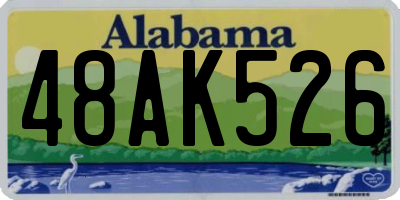 AL license plate 48AK526