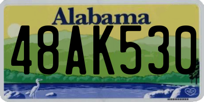 AL license plate 48AK530