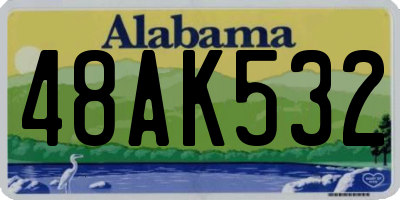 AL license plate 48AK532