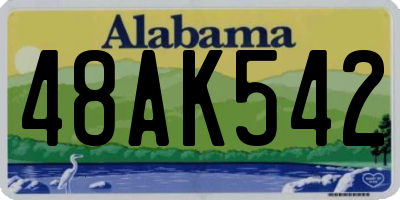 AL license plate 48AK542