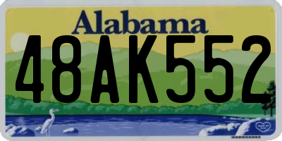 AL license plate 48AK552