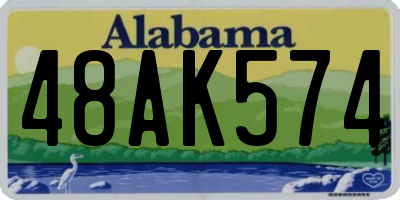 AL license plate 48AK574