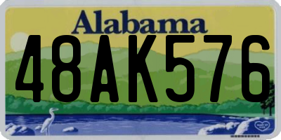 AL license plate 48AK576