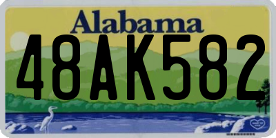 AL license plate 48AK582