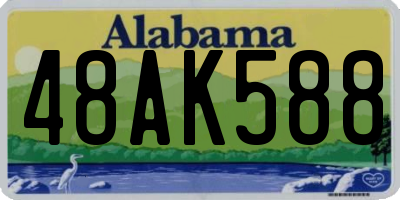 AL license plate 48AK588