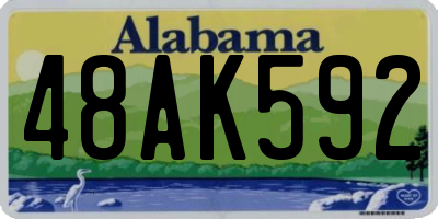 AL license plate 48AK592