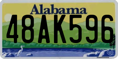 AL license plate 48AK596