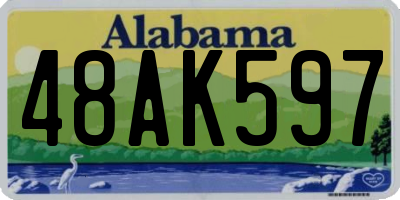 AL license plate 48AK597
