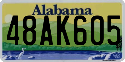 AL license plate 48AK605