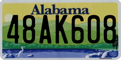 AL license plate 48AK608
