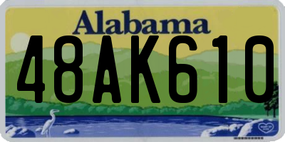 AL license plate 48AK610