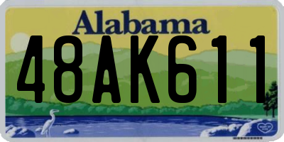 AL license plate 48AK611