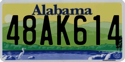 AL license plate 48AK614