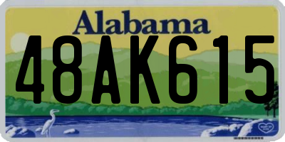 AL license plate 48AK615