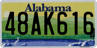 AL license plate 48AK616
