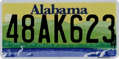 AL license plate 48AK623