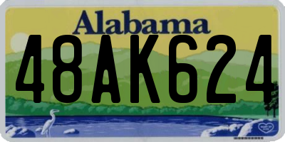 AL license plate 48AK624